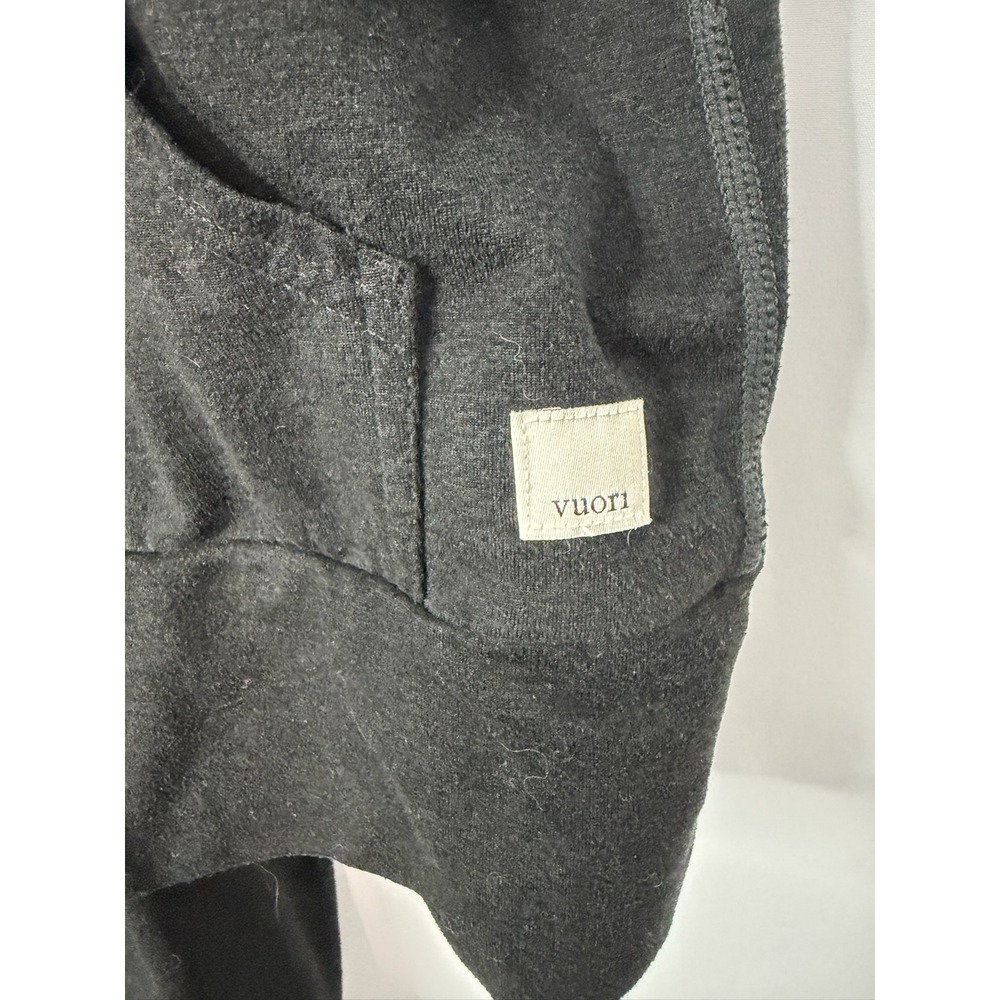 Vuori Womens Charcoal Black Halo Hoodie Performance Sweatshirt Sz M (FLAWS) - Picture 4 of 9